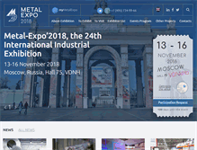 Tablet Screenshot of metal-expo.ru